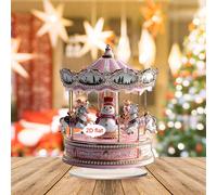 Cartello in acrilico con giostra natalizia 2D, artigianato natalizio per la