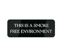 Cartello in acrilico da parete con scritta "This Is A Smoke Free Environment", per ufficio, ristoranti, hotel, supermercati, forniture 22,9 x 7,6 cm