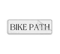 Cartello in acrilico da parete, per bici da parete, cartello stradale a lunga durata, con nastro adesivo forte e pulito nella parte posteriore, 25,4 x 7,6 cm