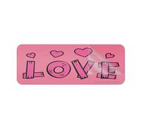 Cartello in acrilico da parete per San Valentino, cartello d'amore, placca acrilica con forti adesivi per porte, uffici, aziende, casa, esterni, 25,4 x 7,6 cm