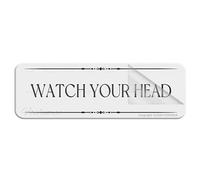 Cartello in acrilico per orologio da parete con scritta "Your Head", 25,4 x 7,6 cm, autoadesivo, moderno, facile da installare