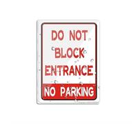 Cartello in acrilico per parete "No Parcheggio" con simboli I violatori saranno rimorchiati dalla stanza, decorazione per interni ed esterni, per casa, ufficio, lavoro, 15,2 x 20,3 cm
