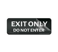 Cartello in acrilico per uscita da parete, con scritta "Do Not Enter", spesso 25,4 x 7,6 cm, autoadesivo, moderno, facile da installare