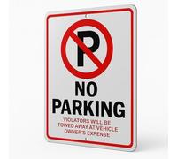 Cartello in alluminio con scritta "No Parking Signs - Do Not Block Driveway", 20,3 x 30,5 cm