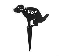 Cartello in ghisa con scritta "No Dog Pooping", per giardino, cortile, prato, decorazione per esterni per prevenire la cacca del cane in cortile e aree stradali