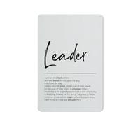 Cartello in latta vintage con definizione di leader, stampe, decorazioni per la casa, camera da letto, soggiorno, ufficio, quadri ispirazionali a tema leadership e imprenditore, decorazioni artistich