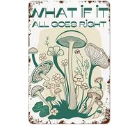 Cartello in latta vintage "E se tutto andasse per il verso giusto", poster divertenti in metallo per cucina, camera da letto, giardino, bar, garage, fattoria, decorazione da parete, 8x12 pollici