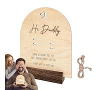 Cartello in legno per annuncio di gravidanza, annuncio a per marito, oggetti di scena creativi in legno per annunci per bambini, bacheca per annuncio del bambino, annuncio del bambino in
