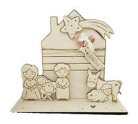 Cartello in legno per tavolo di Natale,Cartello in legno per tavolo di Natale | Cartello decorativo Nascita del bambino | Centro tavola di Natale per decorazione della tavola, decorazione del segno