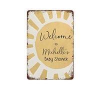 Cartello in metallo con disegno di fiori secchi, farfalla blu, credo che ci siano angeli tra noi, divertente cartello in alluminio retrò vintage per casa, giardino, caffè, decorazione da parete, carte