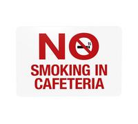 Cartello in metallo con scritta "No Smoking In Cafeteria With Graphic Warning Sign", per casa, lavoro, esterni, interni, strada, cortile, garage, parete stradale, sicurezza, decorazione personalizzata