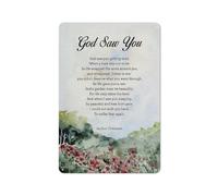 Cartello in metallo rustico, commemorativo, poesia sul lutto, Dio ti ha visto, stampa, arte murale, decorazione per la casa, poesia floreale, simpatia, dipinto, poster, 8x12 pollici