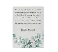 Cartello in metallo rustico con citazione positiva, decorazione da parete per la casa, "Sei tanto al servizio di Dio quanto ti prendi cura dei tuoi figli", poster dipinto per la casa, la cucina, il