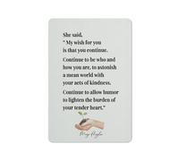 Cartello in metallo rustico da parete con citazione ispiratrice di Maya Angelou, decorazione, il mio desiderio per te è che tu continui... Arte murale ispiratrice, arte murale motivazionale, regalo