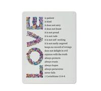 Cartello in metallo rustico da parete, Love is Patient, Love is Kind, 1 Corinzi 134 8, stampe ispiratrici, poster, decorazione da parete per soggiorno, camera da letto, casa, regalo per cristiani,