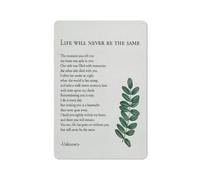 Cartello in metallo rustico in latta commemorativo "Lutto nel momento in cui mi hai lasciato", stampa artistica da parete, decorazione per casa e ufficio, ricordo, poesia, dipinto, poster, 8x12 pol