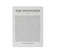 Cartello in metallo rustico, stampa con poesia "L'invito", decorazione da parete per la casa, "Non mi interessa cosa fai per vivere", poster dipinto, 12x16 pollici
