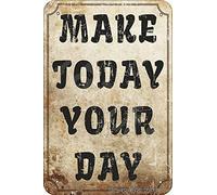 Cartello in metallo vintage da 8x12 pollici, regali per insegne antiche, poster "Goditi le piccole cose della vita", decorazioni natalizie in alluminio per giardino, cortile, casa, fattoria, arte, ca