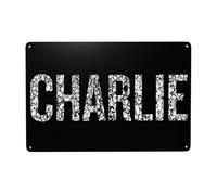 Cartello in metallo "We Are Charlie Kirk", cartello in latta da 8x12 pollici, decorazione vintage, parcheggio coperto per feste