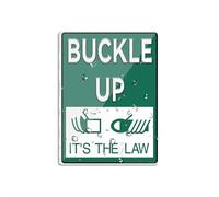 Cartello in plastica acrilica con fibbia "It's The Law", 15,2 x 20,3 cm, con simboli, autoadesivo, per ristoranti, saloni, hotel, motel, riposo, bagni pubblici