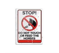 Cartello in plastica acrilica con scritta "Do Not Touch", 15,2 x 20,3 cm, con simboli, autoadesivo, per ristoranti, saloni, hotel, motel, stop e servizi igienici pubblici