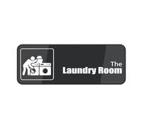 Cartello in plastica acrilica con scritta "The Laundry Room", 7,6 x 22,9 cm, resistenza allo sbiadimento, uso interno ed esterno