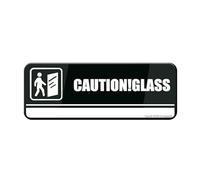 Cartello in plastica acrilica, segnale di promemoria pubblico, cartello di avvertimento in vetro, 7,6 x 22,9 cm, resistenza allo sbiadimento, uso interno ed esterno