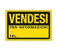 CARTELLI SEGNALATORI - 3344P - Cartello segnalatore - 30x20 cm - VENDESI - PPL - Cartelli Segnalatori - 76926 - Conf. da 1 Pz. - 3344P