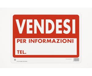 Cartello in PVC "VENDESI" 20x30 cm - Resistente ai Raggi UV e Impermeabile - Segnaletica per Interni ed Esterni - LEMAG SRL