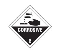 Cartello In Vinile Autoadesivo Corrosivo 8 - 100 X 100Mm SCA13751