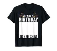 Cartello "It's My Birthday", per ragazzi e ragazze Maglietta