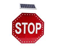 Cartello lampeggiante a LED ad energia solare con luci, resistente alla pioggia e al sole, lungo orario di lavoro, struttura in metallo in alluminio, scritte trasparenti for la scuola, le fabbriche(C)