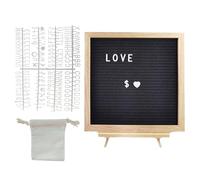 Cartello Lavagna Lettere | Lavagna Feltro Legno da Tavolo | Tavola Lettere Decorativa Personalizzabile per Scuola Asilo Ristorante Cinema Matrimonio Natale Halloween
