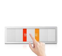 Cartello Libero con Cursore, Cartello Porta Non Disturbare Scorrevole, Cartellos Scorrevole Occupato, 6 Opzioni: Non Disturbare, In Riunione, Non In Ufficio, Entra, Torno Subito, Bussa per Favore