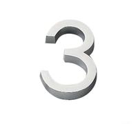 Cartello moderno con numero di porta, 60 mm, per casa, hotel e stanza, materiale ABS, per cassette postali e luoghi di lavoro (3)