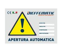 CARTELLO MONITORE SEGNALAZIONE CANCELLO PORTA BASCULANTE AUTOMAZIONE AUTOMATICO