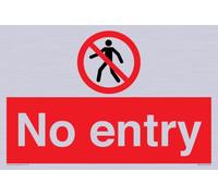 Cartello "No entry" - 300 x 200 mm - A4L