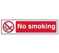Cartello No Fumare - PVC 200 X 50Mm SCA5050