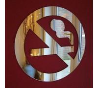 Cartello No Fumo A Forma Di Specchi In Acrilico - Varie Dimensioni