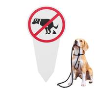 Cartello "No Pooping per cortile, Park Dog No Pooping Respect", 30 x 15 cm, Keep Puppies Off , Alleviare i tuoi animali domestici, Divertente decorazione da giardino per patio cortile