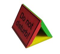 Cartello non disturbare - per sala conferenze | Display desktop a 3 lati disturba la scrivania, un dormitorio, accessori da scrivania per lavoro d'affari, 8 x 6,5 x 5,6 cm