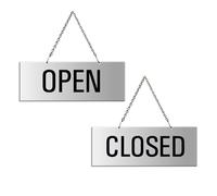 Cartello Open/Closed in aluminio 175x65 mm No.31201-E