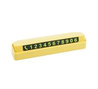 Cartello Parcheggio Temporaneo con Targhetta Telefono Nascondibile E Portatile con Design Salvaspazio per Cruscotto E Visiera Parasole Adatto per Uso Quotidiano in Auto E Promozionale , Giallo