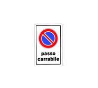 Cartello passo carrabile cm 25x45