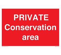 Cartello per area di conservazione privata, 300 x 200 mm, formato A4L