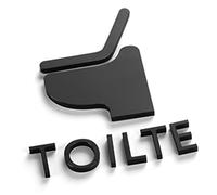 Cartello per bagno, Bathroom Door Decor, for Office or Business Bathroom and Toilet Door or Wall Decor
