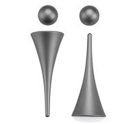 Cartello per bagno, Brushed Aluminum Men's and Women's Bathroom Sign, Symbol for a Restroom,