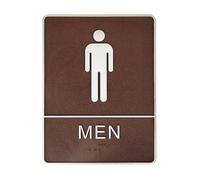 cartello per bagno, Decalcomania for WC con simboli di donne e uomini for la parete del bagno 15x20 cm 3 stili(Men)