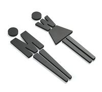 Cartello per bagno, Men and Women Modern Bathroom Door Sign Decor, Symbol for a Restroom, for Office Business Restaurant
