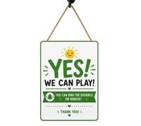 Cartello per bambini con scritta "Do Not Disturb Tag, YES NO Ornament With Sturdy Layer, Home Utility With Raffined Texture", 20 x 15 x 0,3 cm, Categoria Decorativa, Strumento di comunicazione per Nap